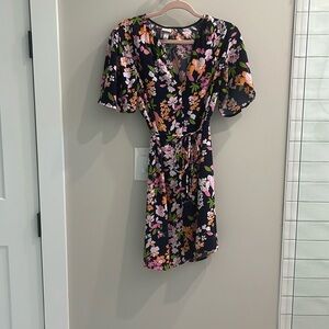 Floral Summer Dress with Belt size S